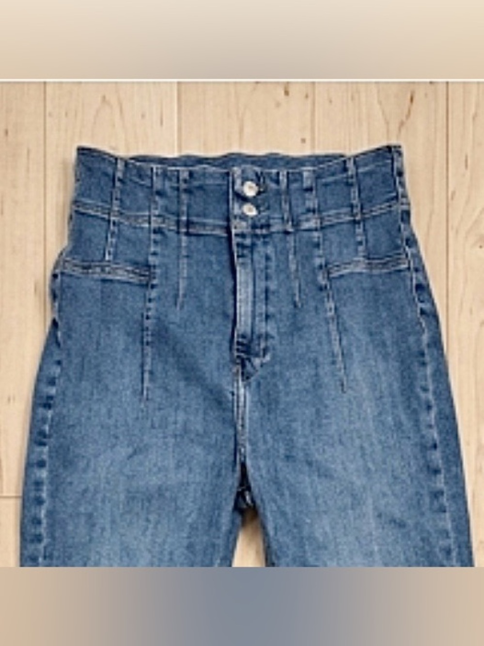 Free People - Jayde High-Waist Blue Flared Jeans - Picture 5 of 9